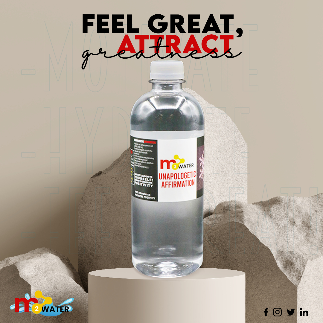M2 Water — Feel Great, Attract Greatness social post
