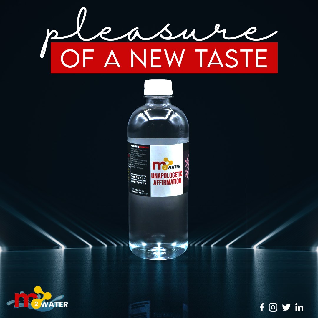 M2 Water — Pleasure of a New Taste social post